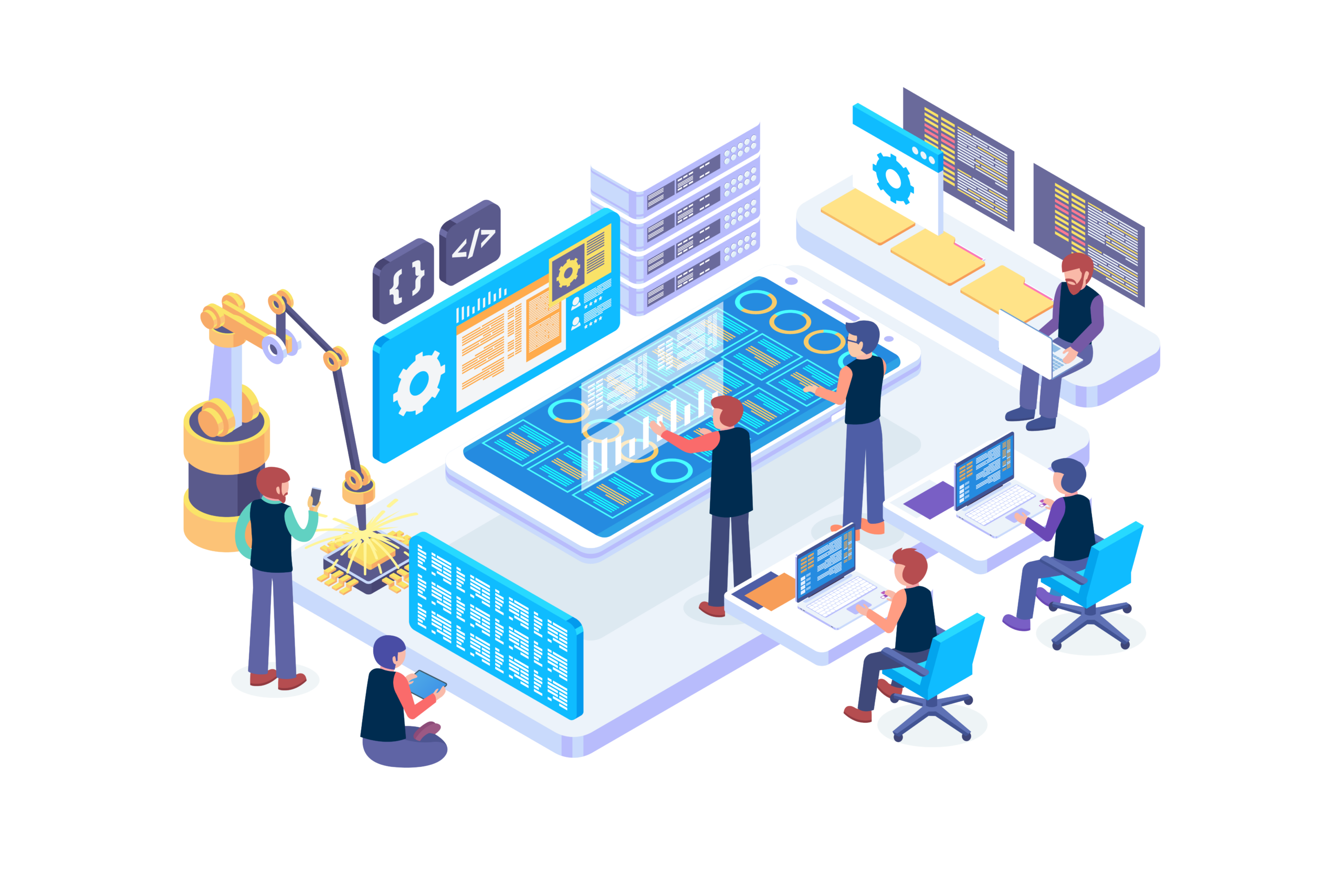 illustrazione software home